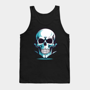 Skull in Vector Style Tank Top